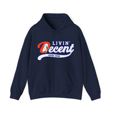 Load image into Gallery viewer, Livin' Decent/Year Of The Horse White print Hoodie