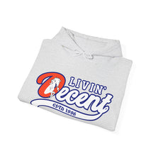 Load image into Gallery viewer, Livin' Decent/Year Of The Horse White print Hoodie