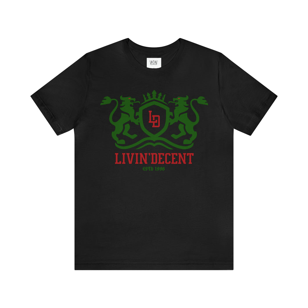 Unisex Jersey Short Sleeve Regal green/red