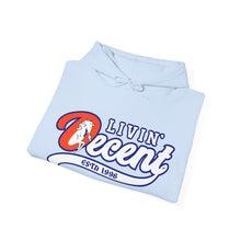 Load image into Gallery viewer, Livin' Decent/Year Of The Horse White print Hoodie