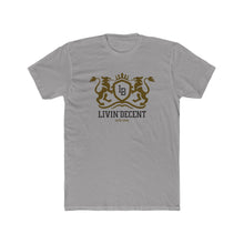 Load image into Gallery viewer, Livin' Decent Crest T‑Shirt — Vintage Heraldic Logo Tee