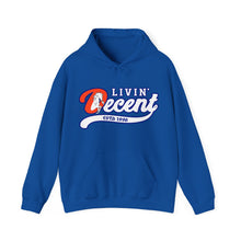 Load image into Gallery viewer, Livin' Decent/Year Of The Horse White print Hoodie
