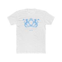 Load image into Gallery viewer, Heraldic Crest Tee — Light Blue Lion Shield Graphic T-Shirt