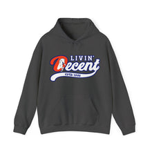 Load image into Gallery viewer, Livin' Decent/Year Of The Horse White print Hoodie