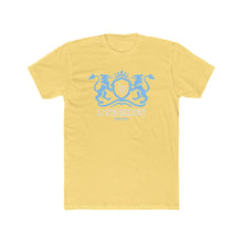 Load image into Gallery viewer, Heraldic Crest Tee — Light Blue Lion Shield Graphic T-Shirt