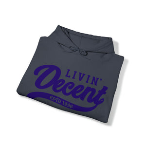 Unisex Hoodie Purple Print