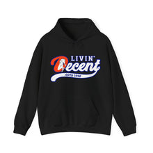 Load image into Gallery viewer, Livin' Decent/Year Of The Horse White print Hoodie
