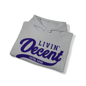 Unisex Hoodie Purple Print