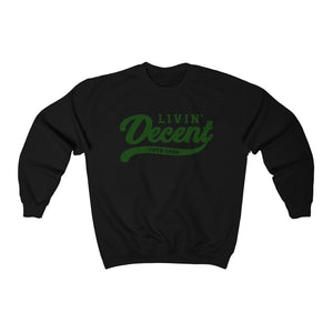 Unisex Crewneck Sweatshirt w/Kelly Green Print