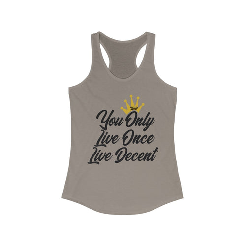 Women's YOLO Tank w/ black print