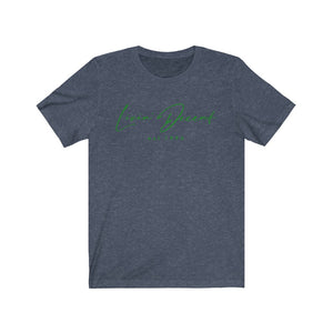 Unisex Jersey Short Sleeve Tee LD signature Kelly Green Print