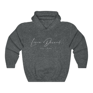 Unisex Hoodie LD signature Grey Print