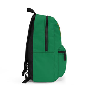 Backpack Green w/ Regal print