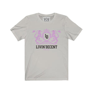 Unisex Jersey Short Sleeve Regal pink/black