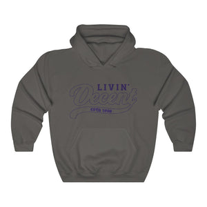 Unisex Hoodie Navy Outline Print