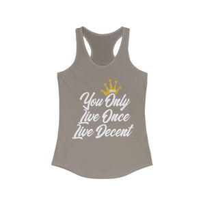 Women's YOLO Tank w/ white print