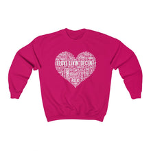 Load image into Gallery viewer, Unisex Crewneck Sweatshirt I Love Livin&#39; w/White Print