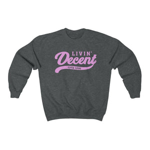 Unisex Crewneck Sweatshirt w/Pink Print