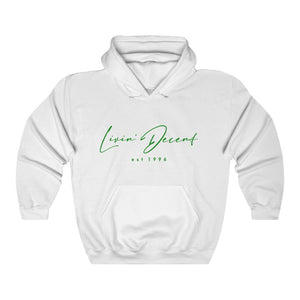 Unisex Hoodie LD signature Kelly Green Print