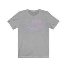 Load image into Gallery viewer, Unisex Jersey Short Sleeve Pink Outline Print
