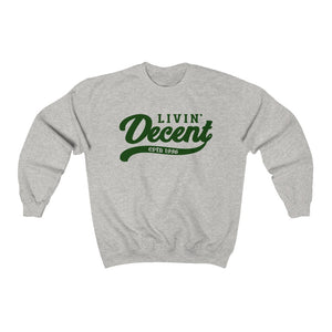 Unisex Crewneck Sweatshirt w/Kelly Green Print