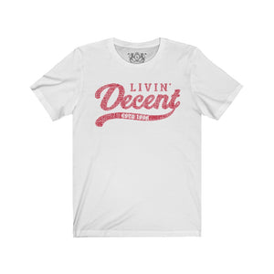 Unisex Jersey Word Cloud w/red print