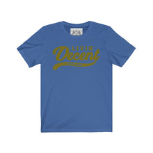 Load image into Gallery viewer, Unisex Jersey Short Sleeve Tee Gold Print