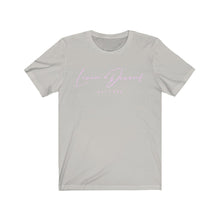 Load image into Gallery viewer, Unisex Jersey Short Sleeve Tee LD signature Pink Print
