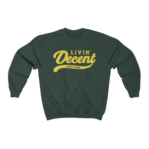 Unisex Crewneck Sweatshirt w/Yellow Print