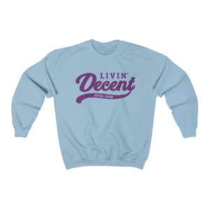 Unisex Crewneck Sweatshirt w/Hot Pink Print