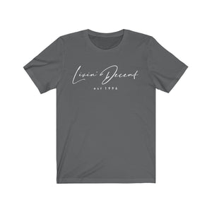 Unisex Jersey Short Sleeve Tee LD signature White Print