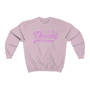 Unisex Crewneck Sweatshirt w/Pink Print