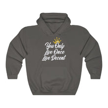 Load image into Gallery viewer, Unisex Hoodie Yolo w/white Print