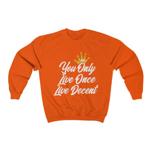 Load image into Gallery viewer, Unisex Crewneck Sweatshirt YOLO w/White Print