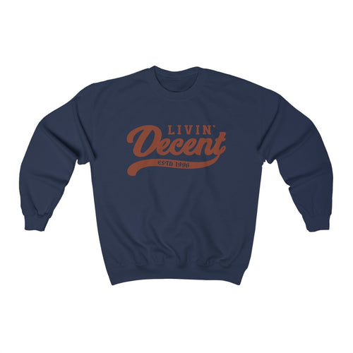 Unisex Crewneck Sweatshirt w/Orange Print