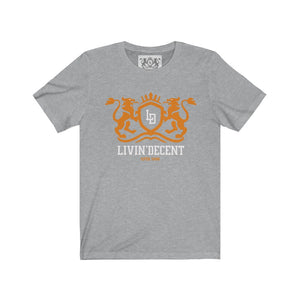 Unisex Jersey Short Sleeve Regal orange/white