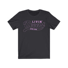 Load image into Gallery viewer, Unisex Jersey Short Sleeve Pink Outline Print