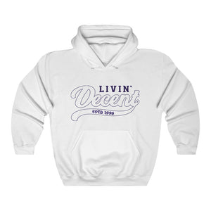 Unisex Hoodie Navy Outline Print