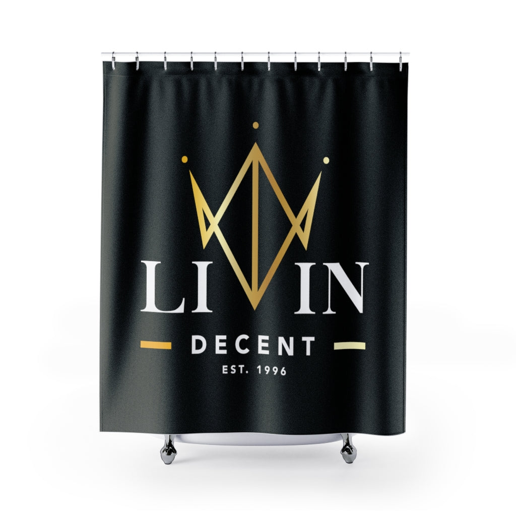 Shower Curtains V-Crown Print