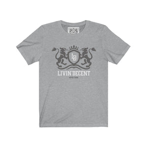 Unisex Jersey Short Sleeve Regal grey/white