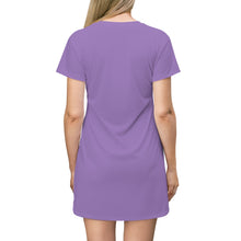 Load image into Gallery viewer, Ladies Dress Light Purple w/ white print