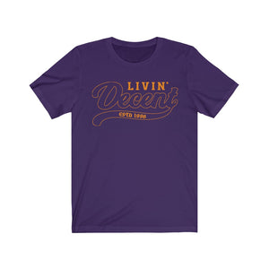Unisex Jersey Short Sleeve Orange Outline Print