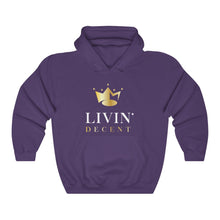 Load image into Gallery viewer, Unisex Hoodie Circle Crown White/Gold print