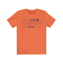 Load image into Gallery viewer, Unisex Jersey Short Sleeve Navy Outline Print