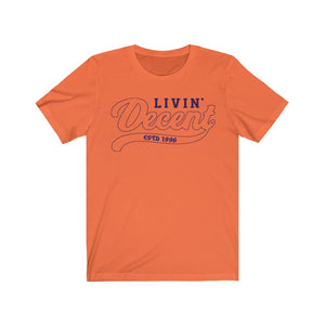 Unisex Jersey Short Sleeve Navy Outline Print