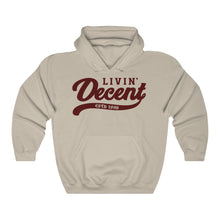 Load image into Gallery viewer, Unisex Hoodie Burgundy Print