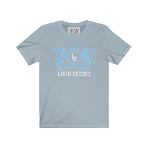 Unisex Jersey Short Sleeve Regal baby blue/white