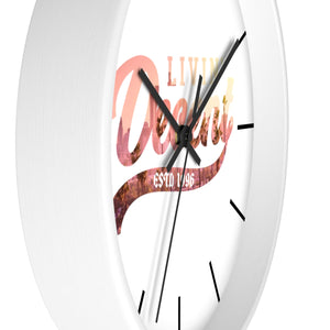 Wall Clock Los Angeles Skyline