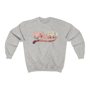 Unisex Crewneck Sweatshirt w/LA Skyline Print