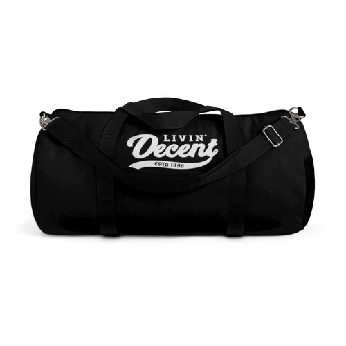 Duffel Bag Black w/ White Print